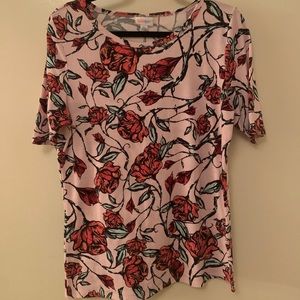 NWOT Rose Printed Shirt
